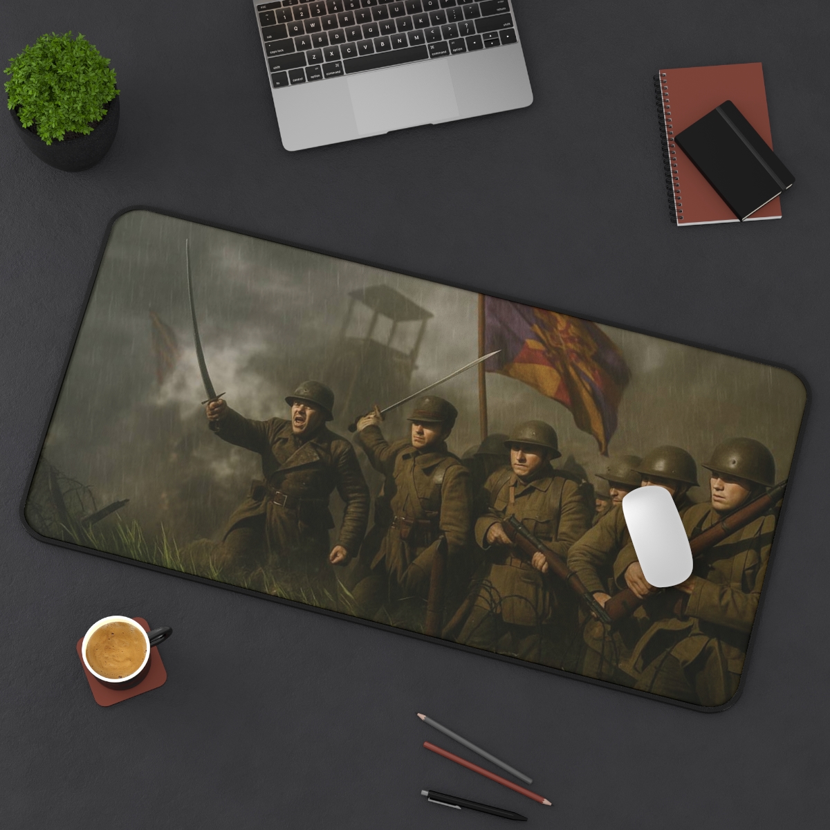 Aleczaender Desk Mat, context 2