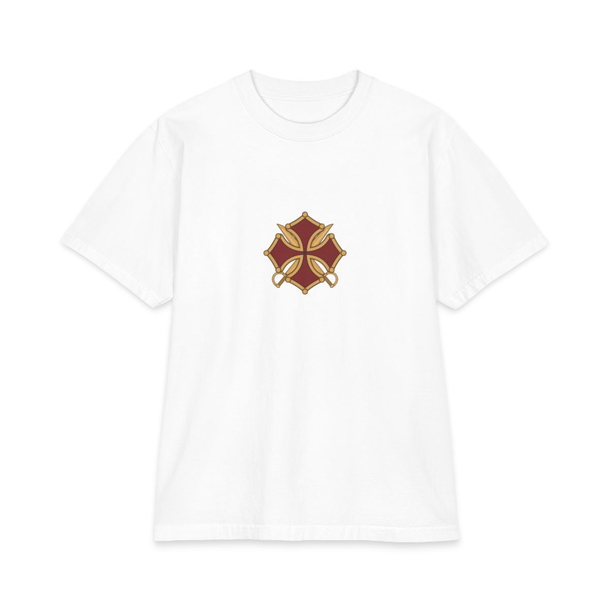 Heavyweight Sabre Cross Tee, front