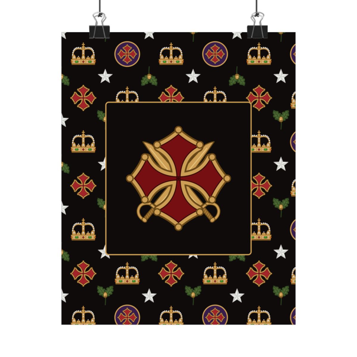 Octavian Monogram Poster, front