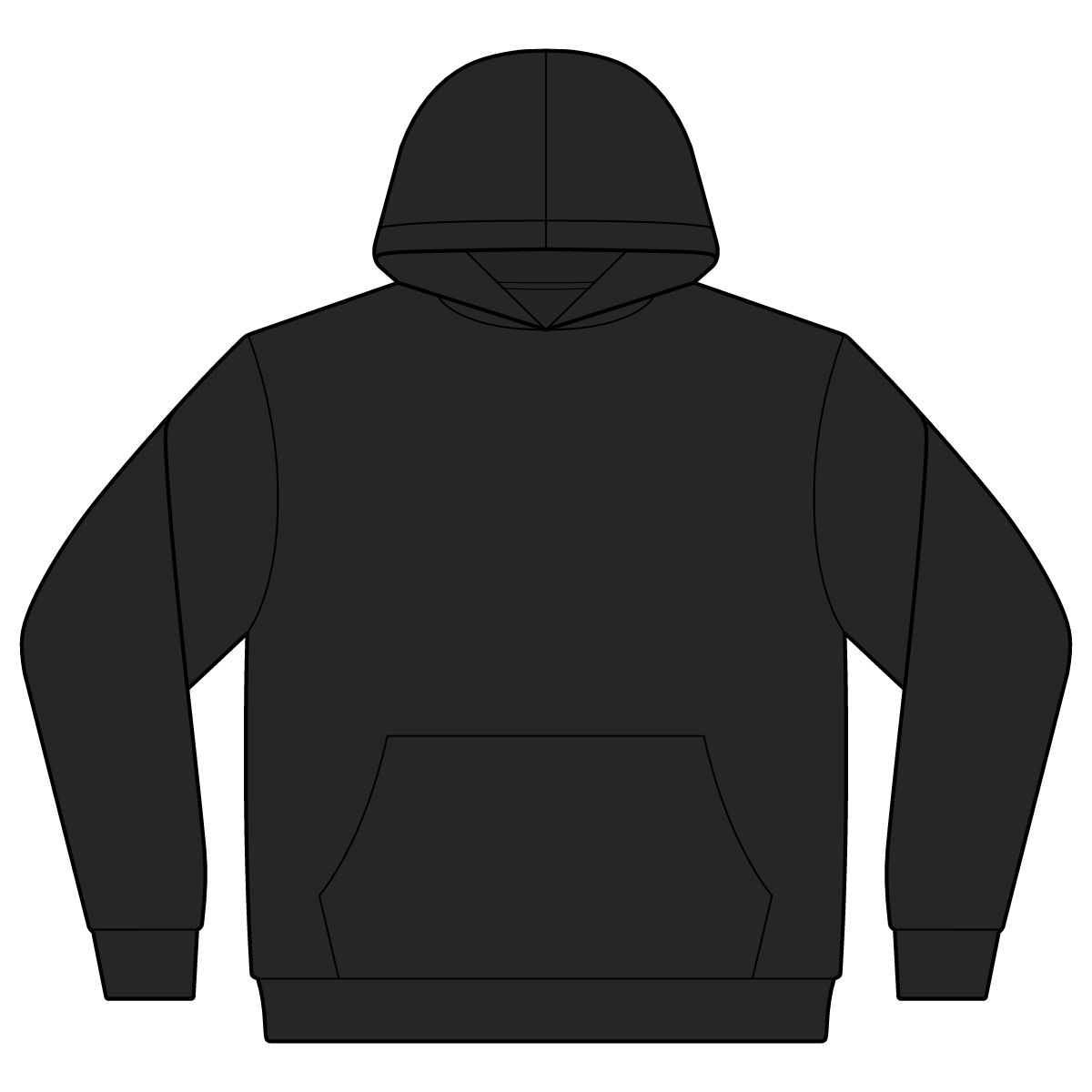 Imperial Crown Hoodie, right chest