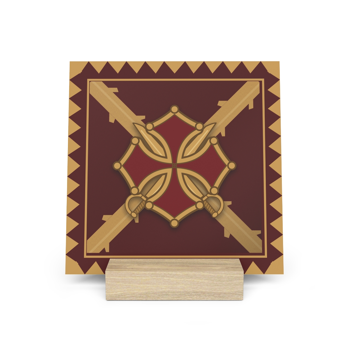 Army Colours Board with Stand, front