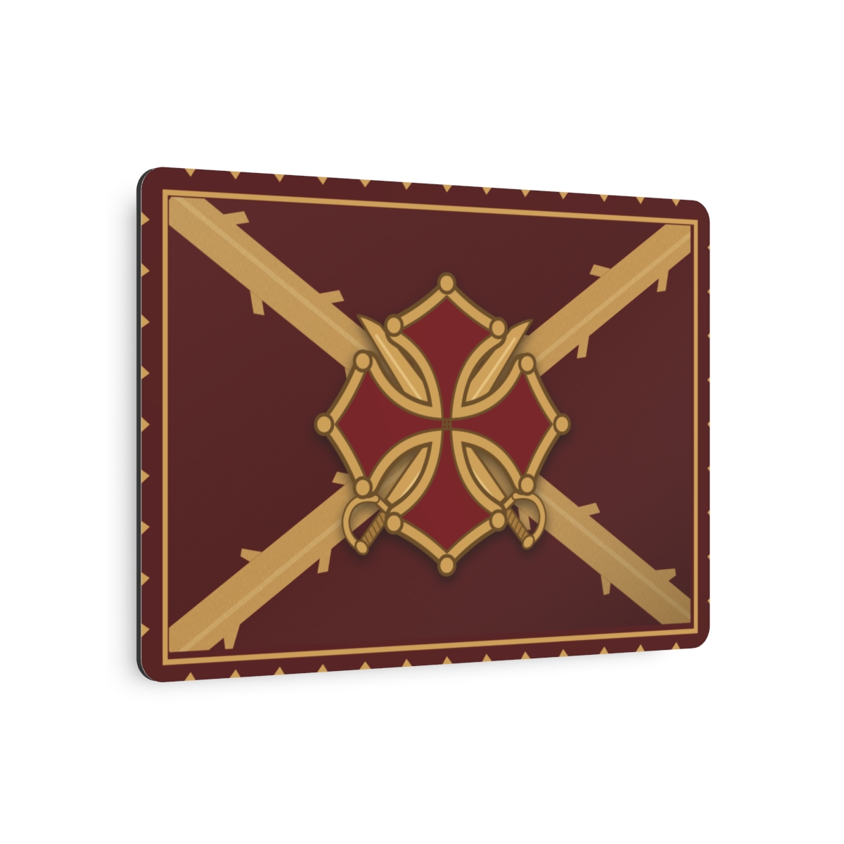 Army Colours Metal Sign, side