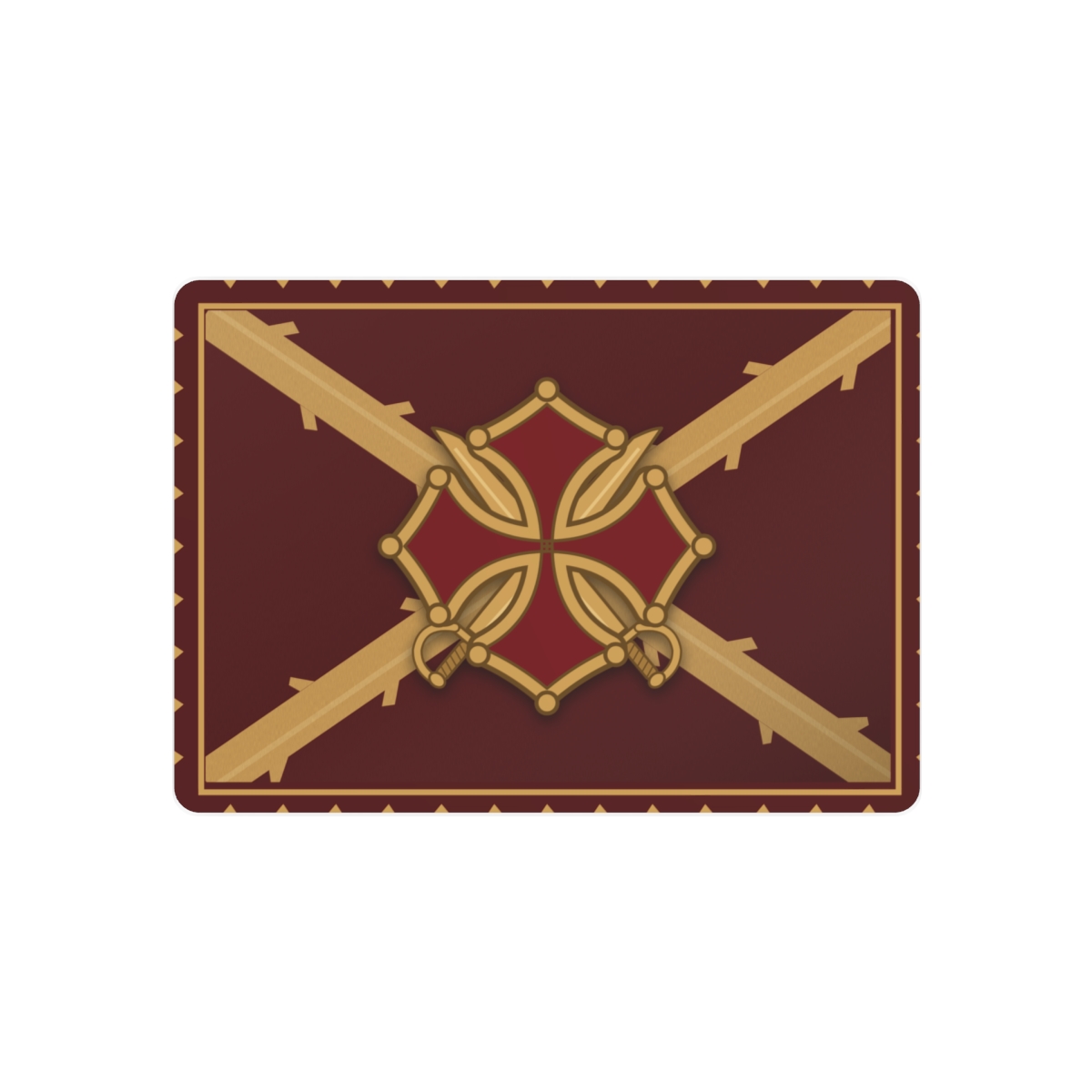 Army Colours Metal Sign, front