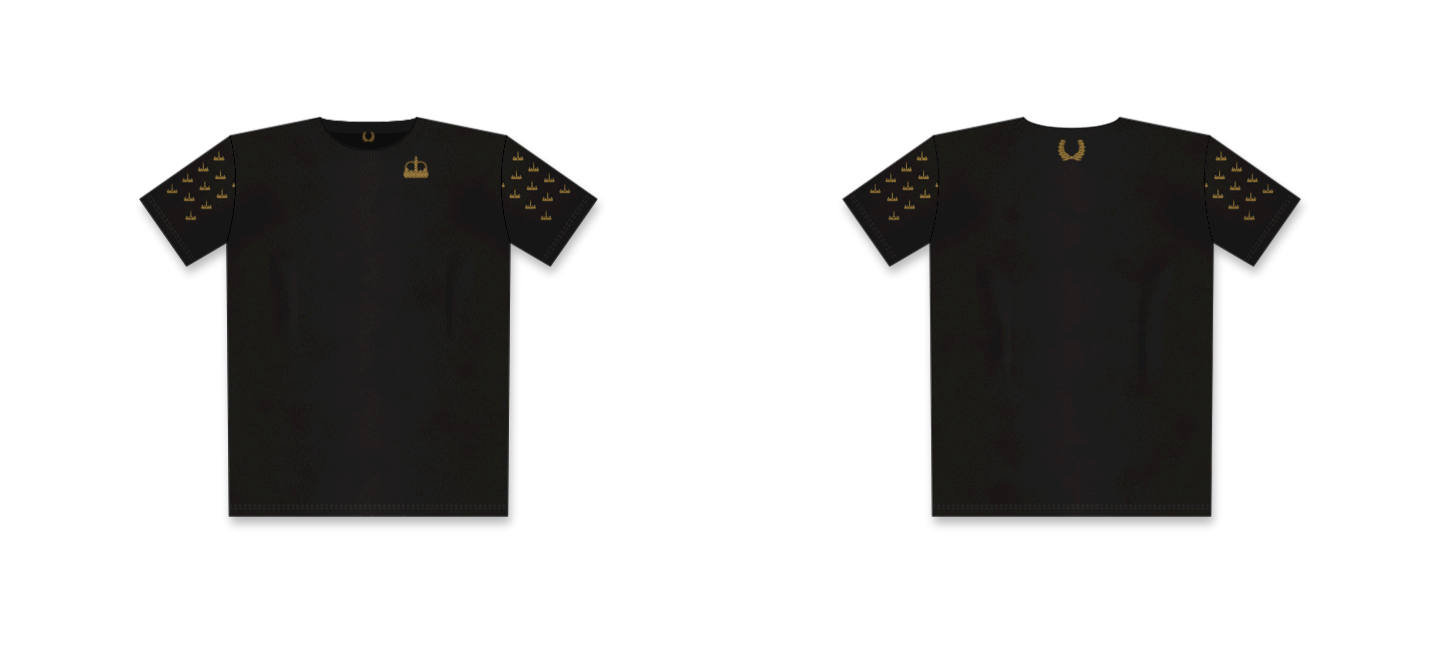 The Monogram Sleeve, front and back
